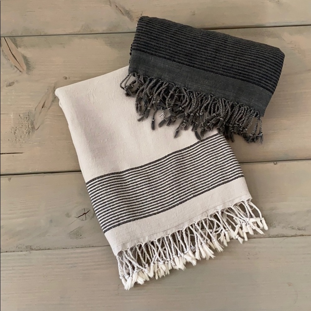 Turkish Bath/Beach Towel - Bone Color